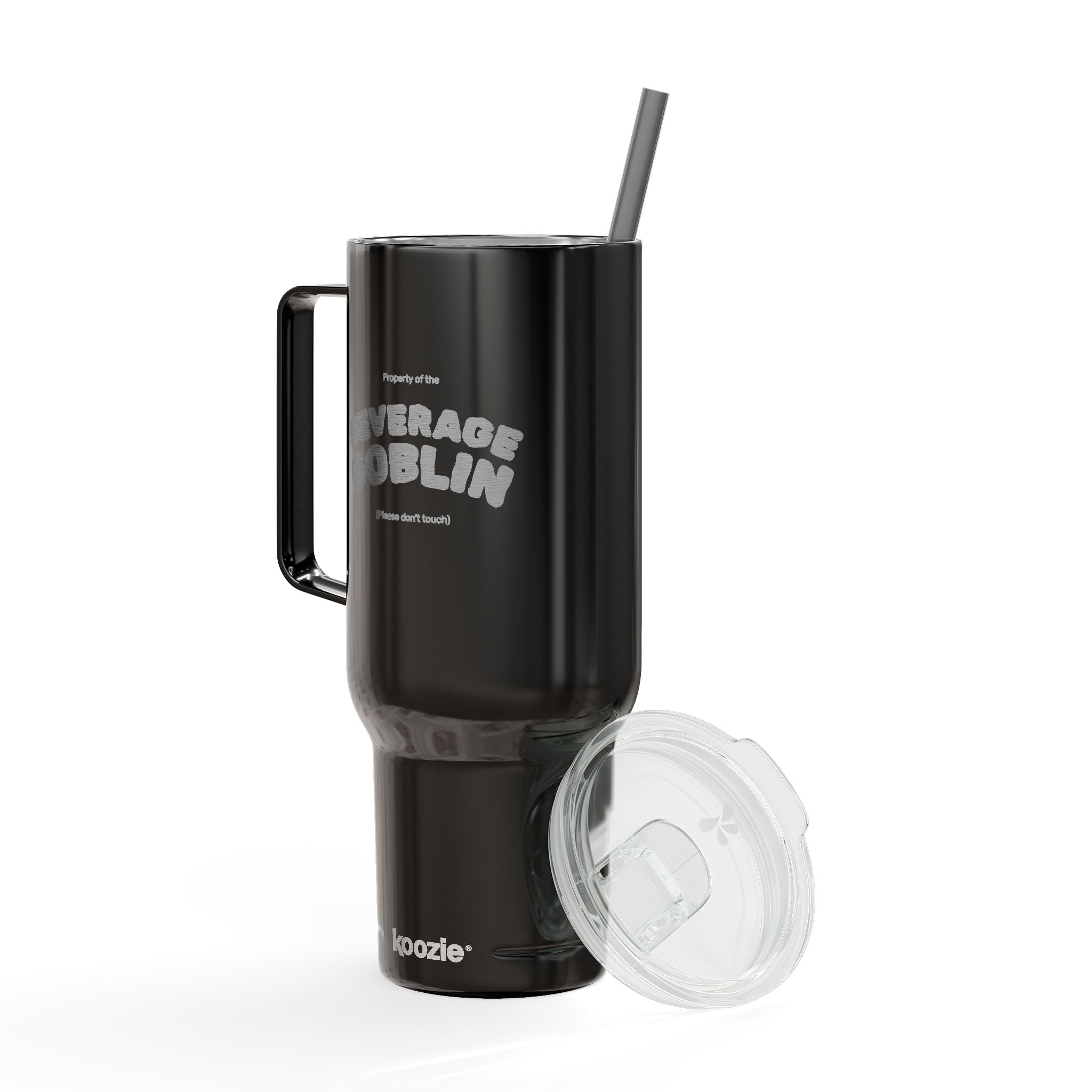 40oz Insulated Tumbler with Lid - Funny Beverage Goblin Design, Perfect for Gifts & Celebrations – Club Riot Queer Streetwear