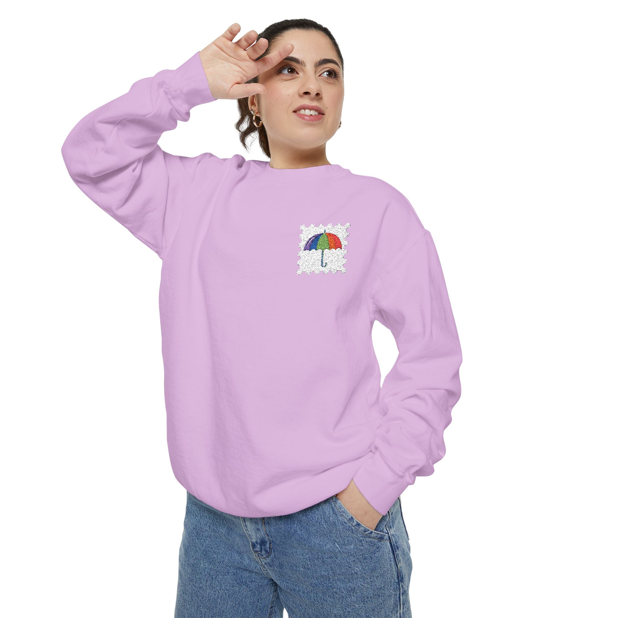 Colorful Garment Crewneck Sweatshirt – Queer Streetwear Cozy Essential