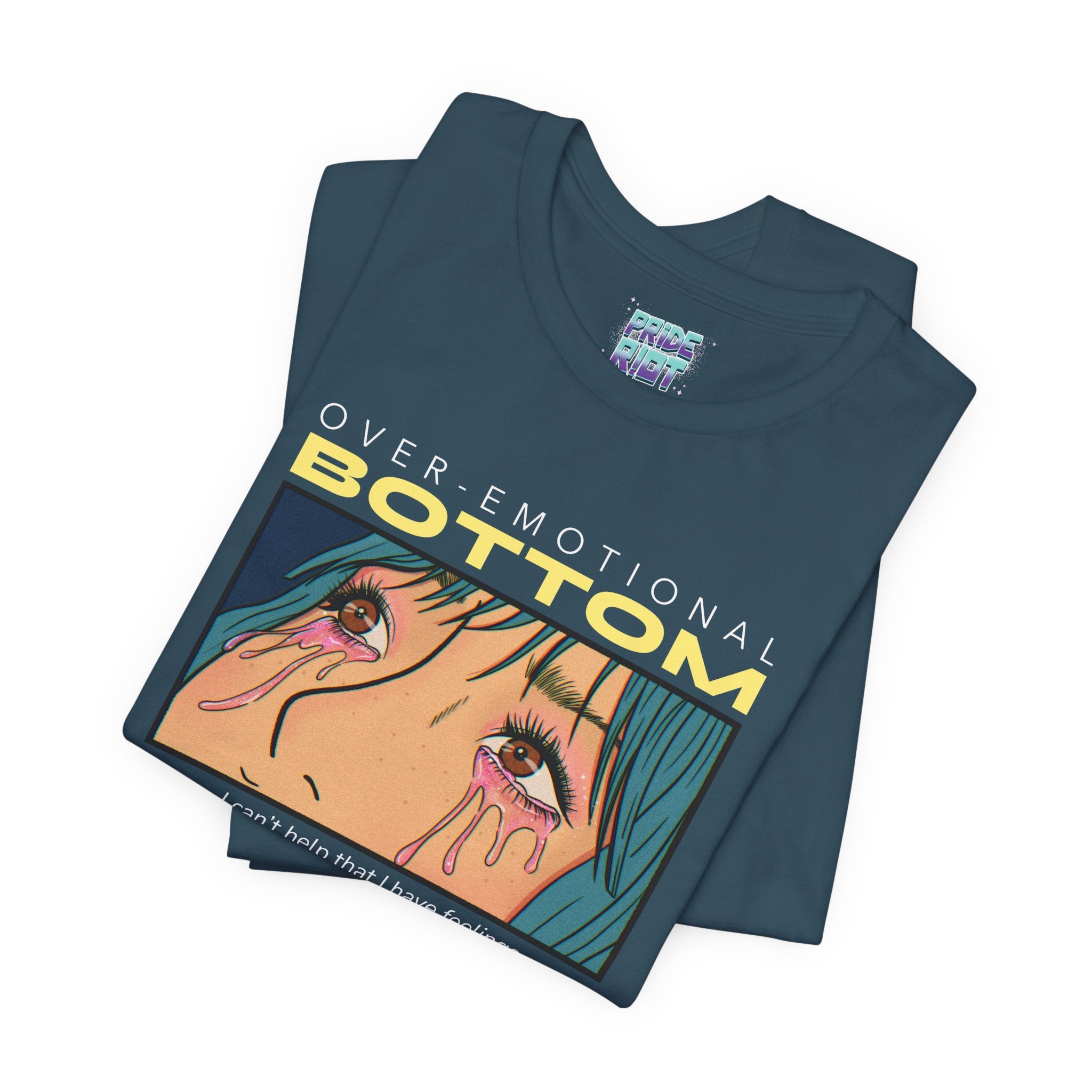 "Overemotional Bottom" Graphic T Unisex T-Shirt – Bold Queer Streetwear Graphic Tee