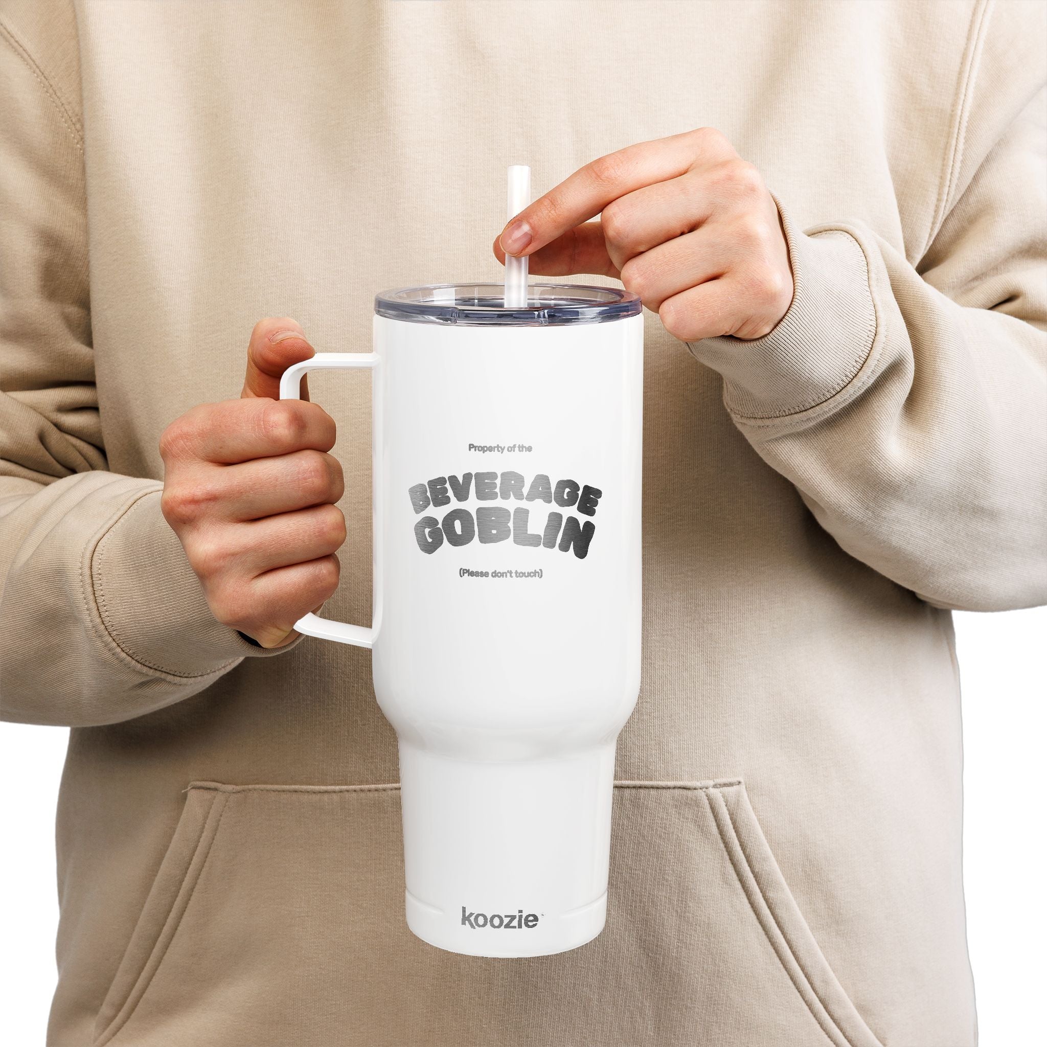 40oz Insulated Tumbler with Lid - Funny Beverage Goblin Design, Perfect for Gifts & Celebrations – Club Riot Queer Streetwear