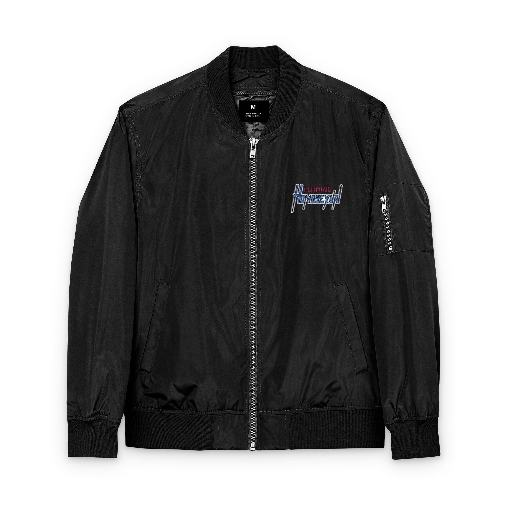 Sustainable Embroidered Bomber Jacket – Club Riot Queer Streetwear