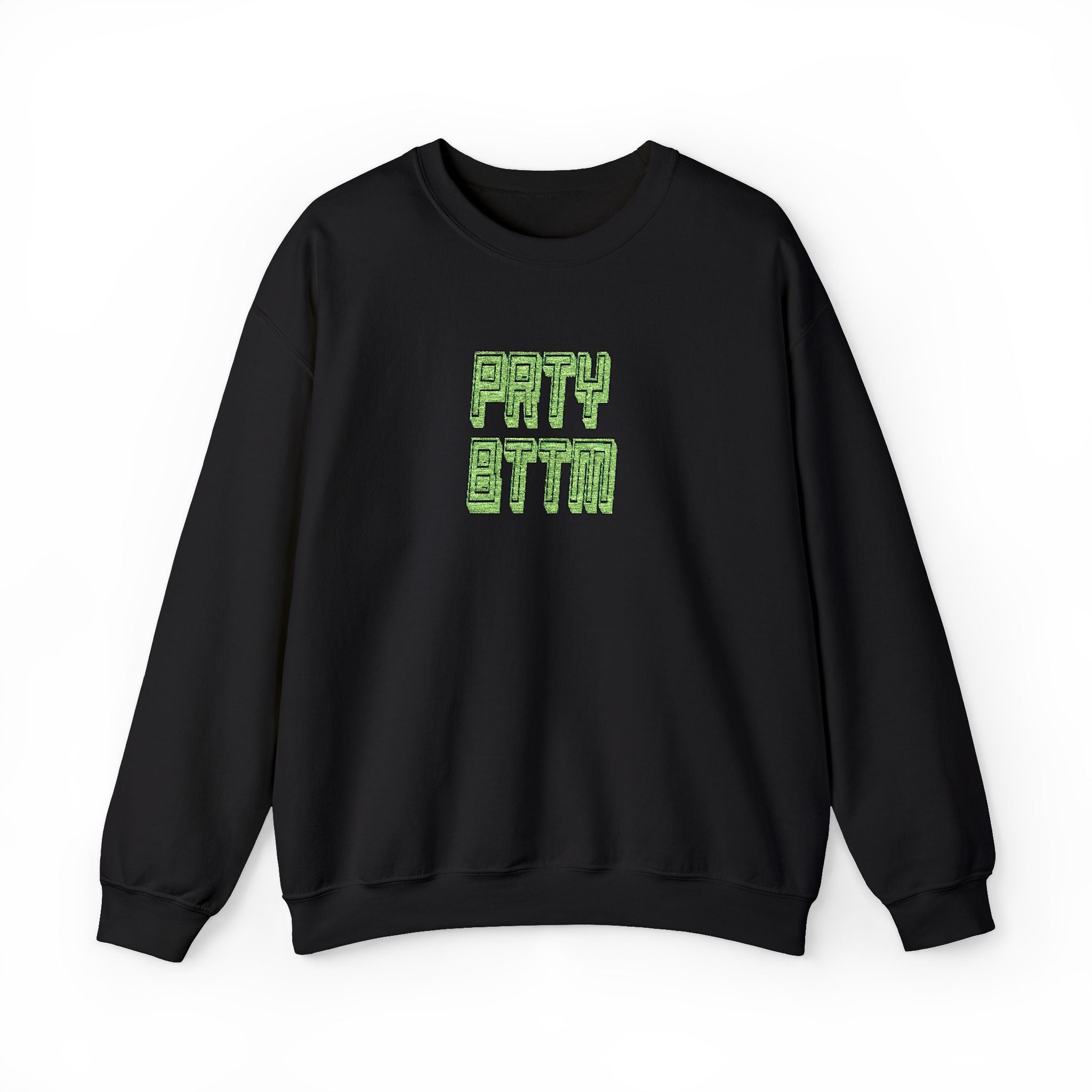 Sparkling Green Text Crewneck Sweatshirt | Casual Streetwear, Cozy Gift, Unisex Apparel, Everyday Fashion, Holiday Layering Crewneck Sweatshirt – Queer Streetwear Cozy Essential