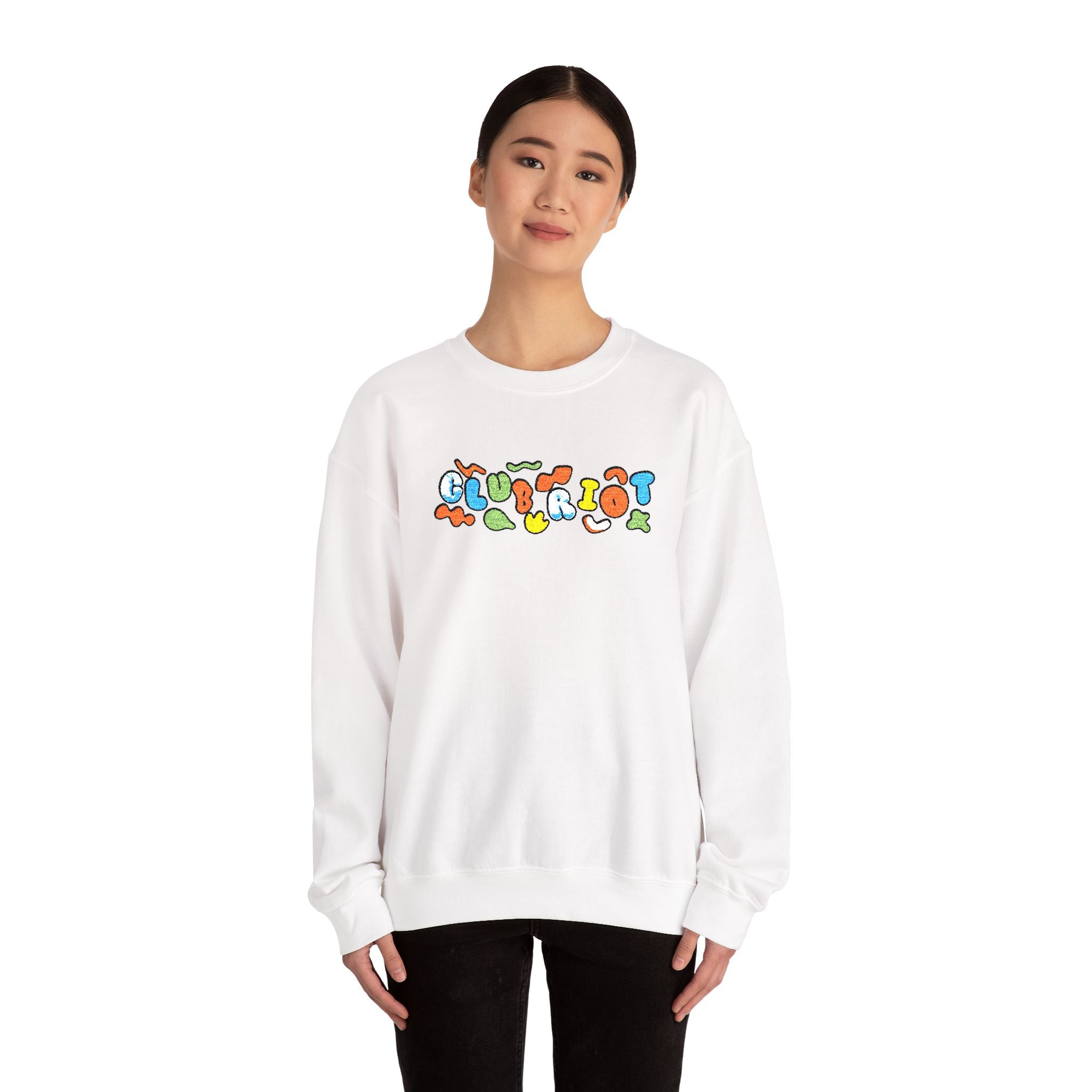 Copy of Sparkling Green Text Crewneck Sweatshirt | Casual Streetwear, Cozy Gift, Unisex Apparel, Everyday Fashion, Holiday Layering Crewneck Sweatshirt – Queer Streetwear Cozy Essential