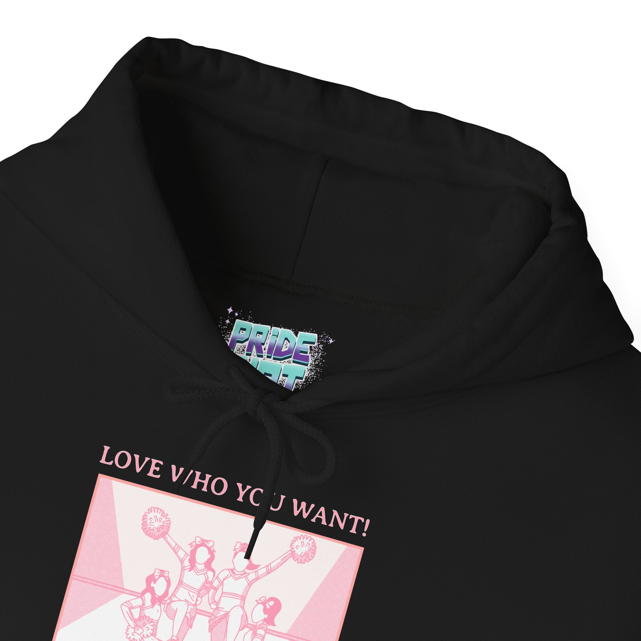 Hooded Sweatshirt 'Love Who You Want! Nothing Matters! Everyone Dies' Crewneck Sweatshirt – Queer Streetwear Cozy Essential