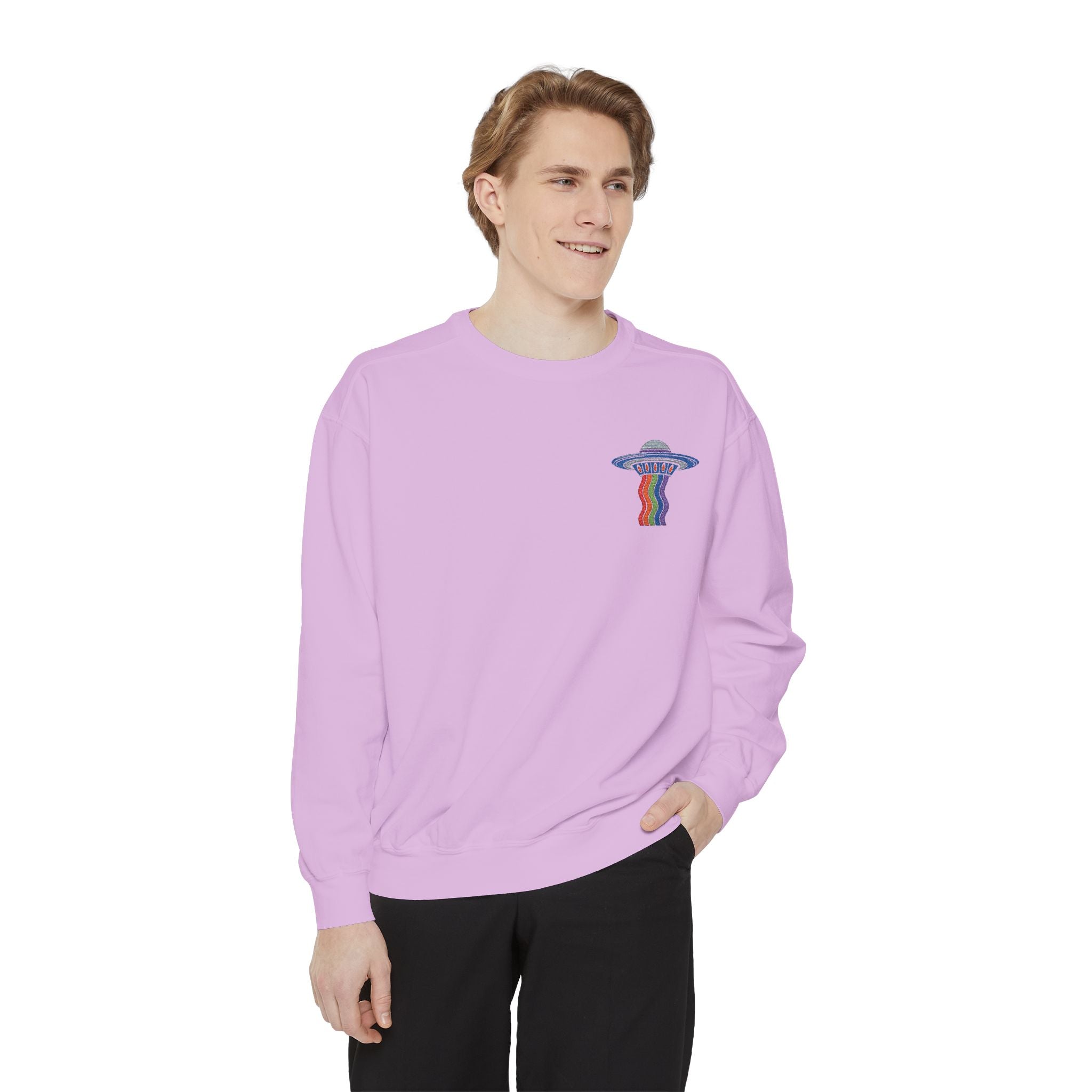 Unisex Garment-Dyed Sweatshirt, Casual Comfort, Cozy Vibes, Everyday Wear, Gift for Him/Her, Perfect for Relaxing