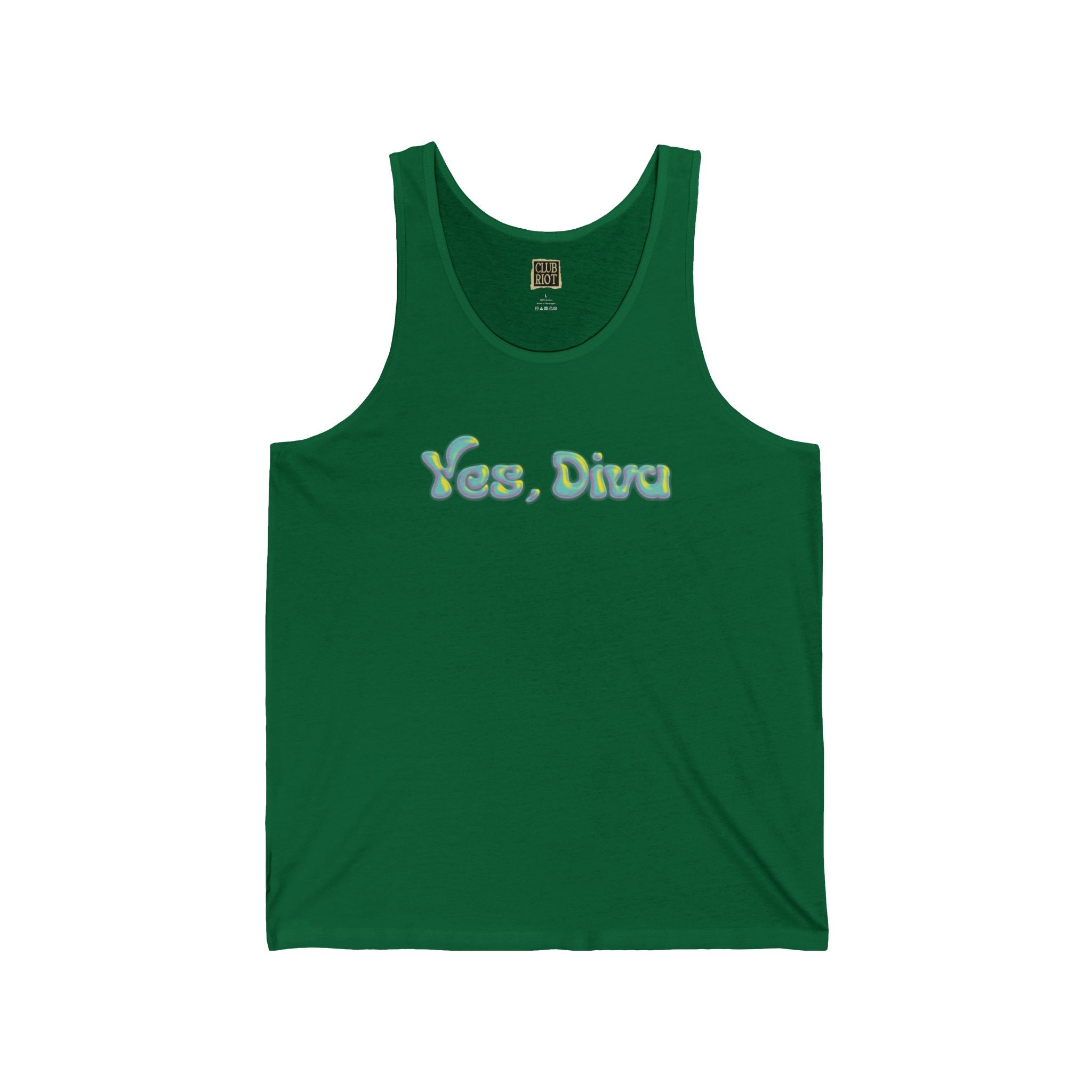 Yes, Diva Unisex Jersey Tank – Stylish and Comfortable Summer Wear – Club Riot Queer Streetwear