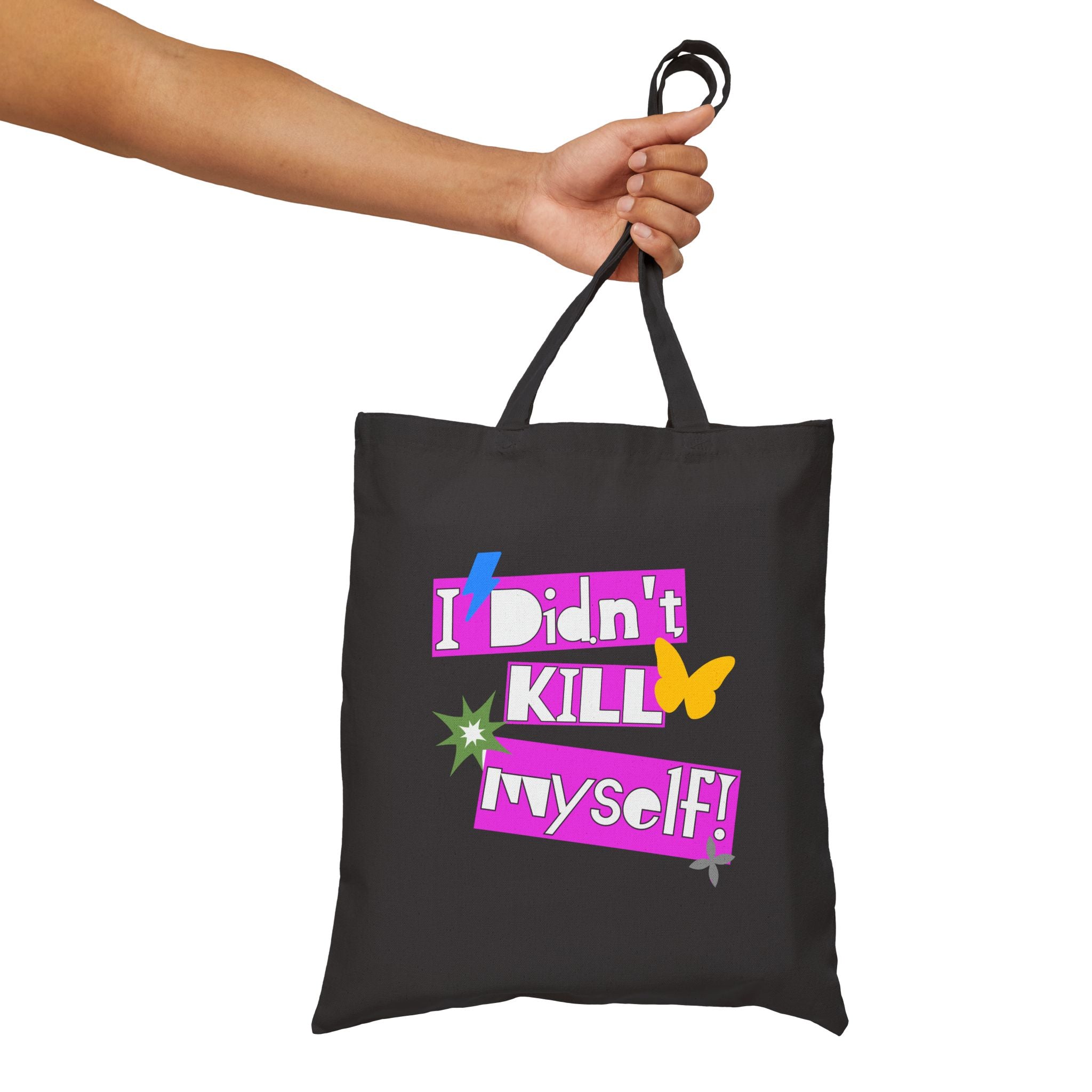 Retro Floral Tote Bag, Eco Cotton Canvas Tote Bag – Queer Streetwear Eco Tote