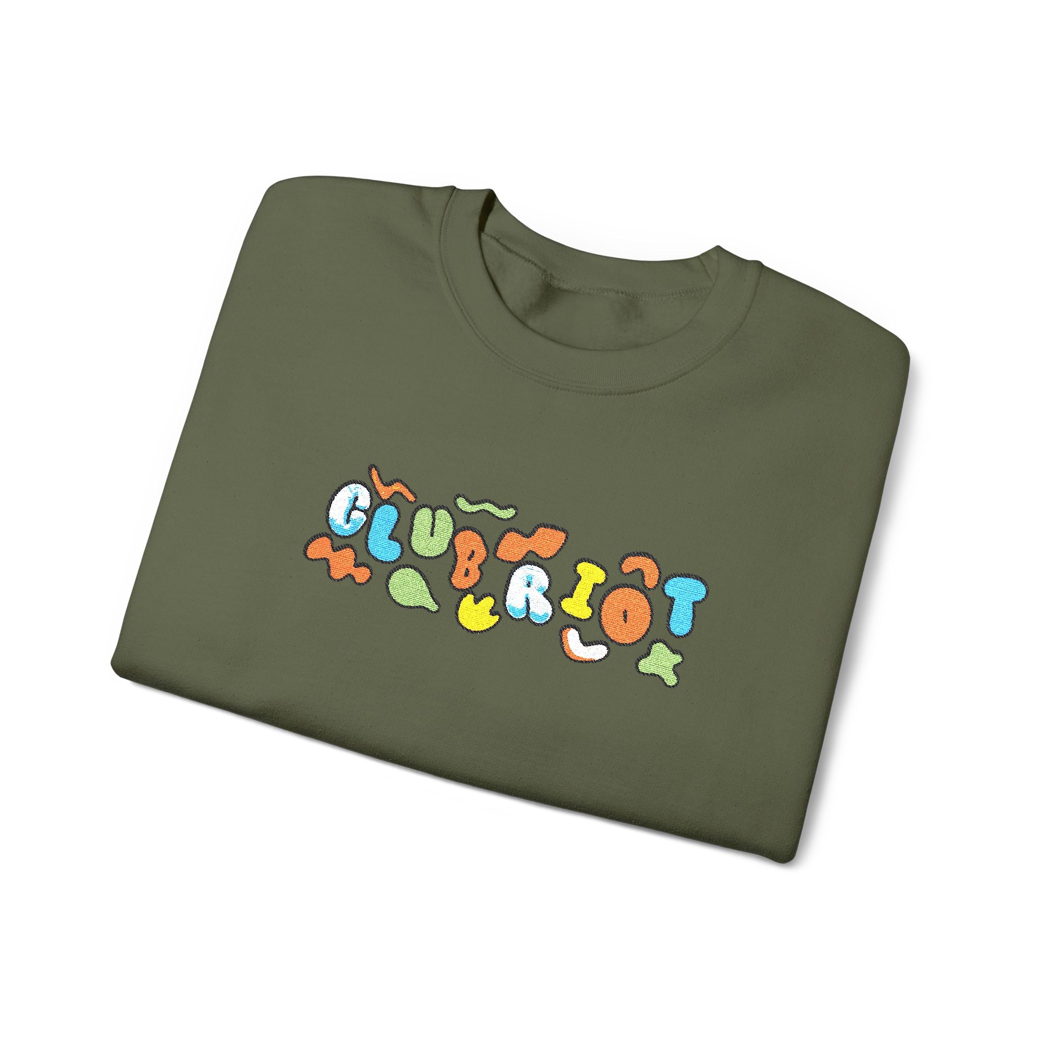 Copy of Sparkling Green Text Crewneck Sweatshirt | Casual Streetwear, Cozy Gift, Unisex Apparel, Everyday Fashion, Holiday Layering Crewneck Sweatshirt – Queer Streetwear Cozy Essential