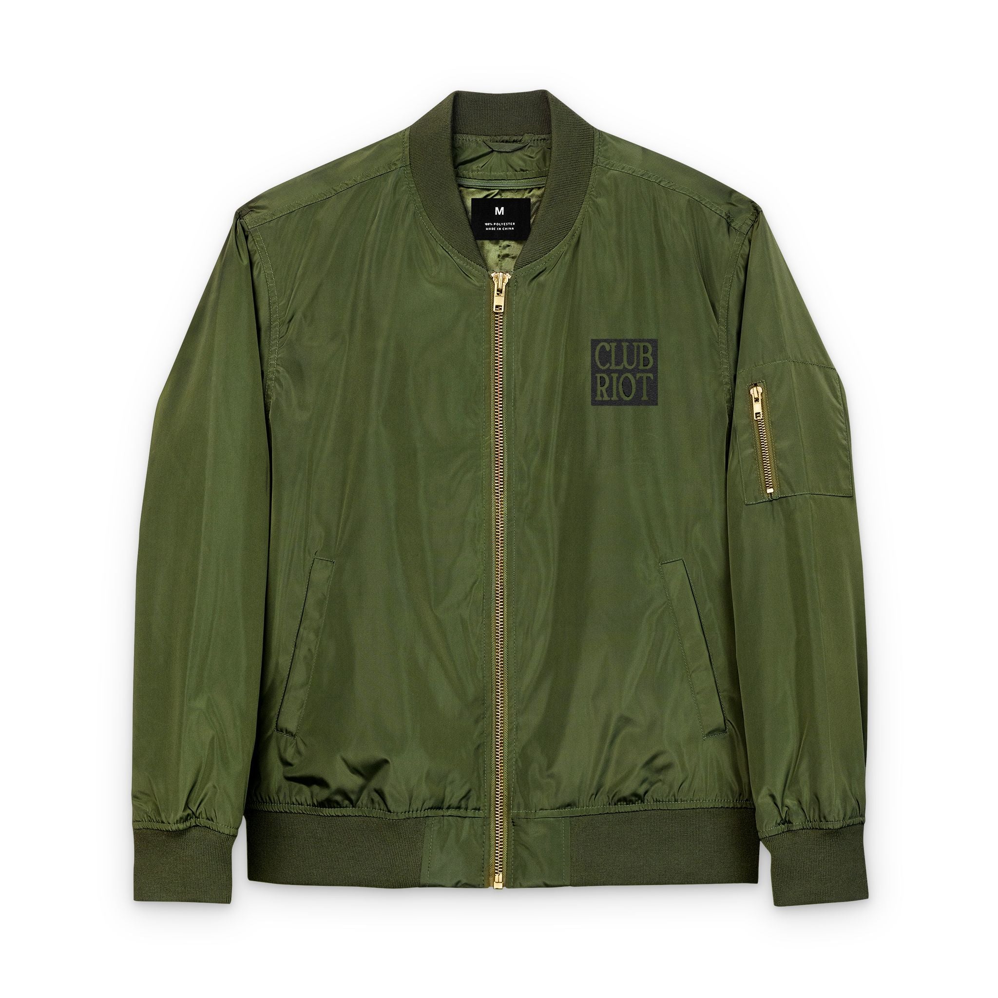 Bold Embroidered Bomber Jacket for Unique Style, Streetwear, Fashion Statement, Gift Idea, Sustainable Fashion – Club Riot Queer Streetwear