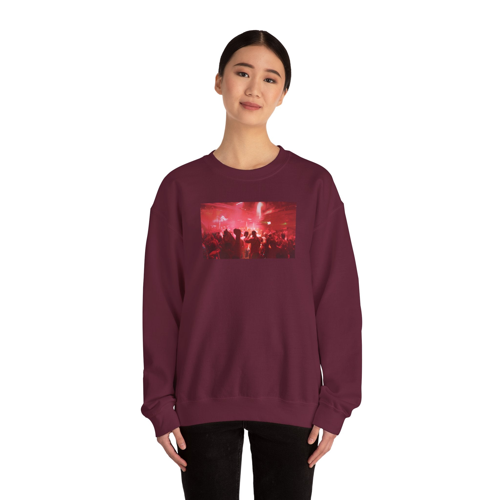 Vibrant Party Crewneck Sweatshirt Crewneck Sweatshirt – Queer Streetwear Cozy Essential