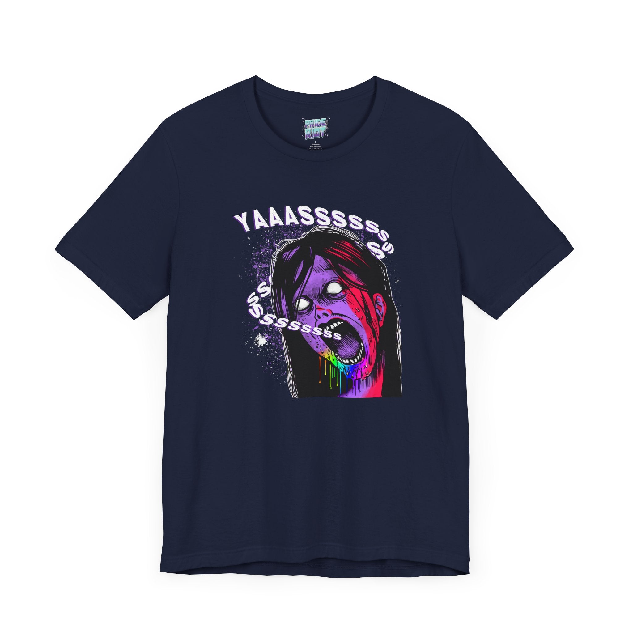 YAAASSSS Zombie Ally Graphic Unisex Tee Unisex T-Shirt – Bold Queer Streetwear Graphic Tee
