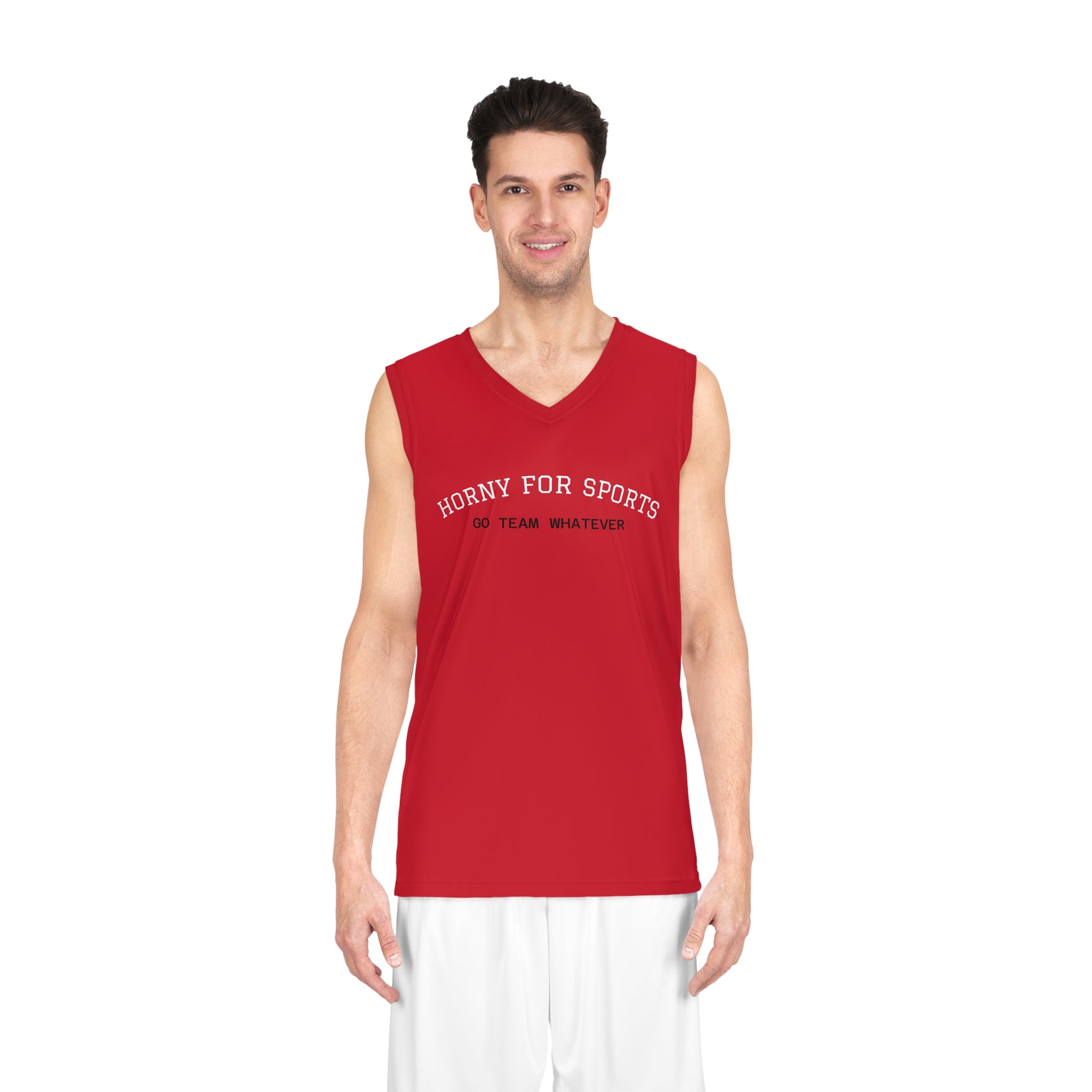Horny for Sports Basketball Jersey - AOP, Funny Sportswear, Gift for Athletes, Game Day Shirt, Summer Sports Gear – Club Riot Queer Streetwear