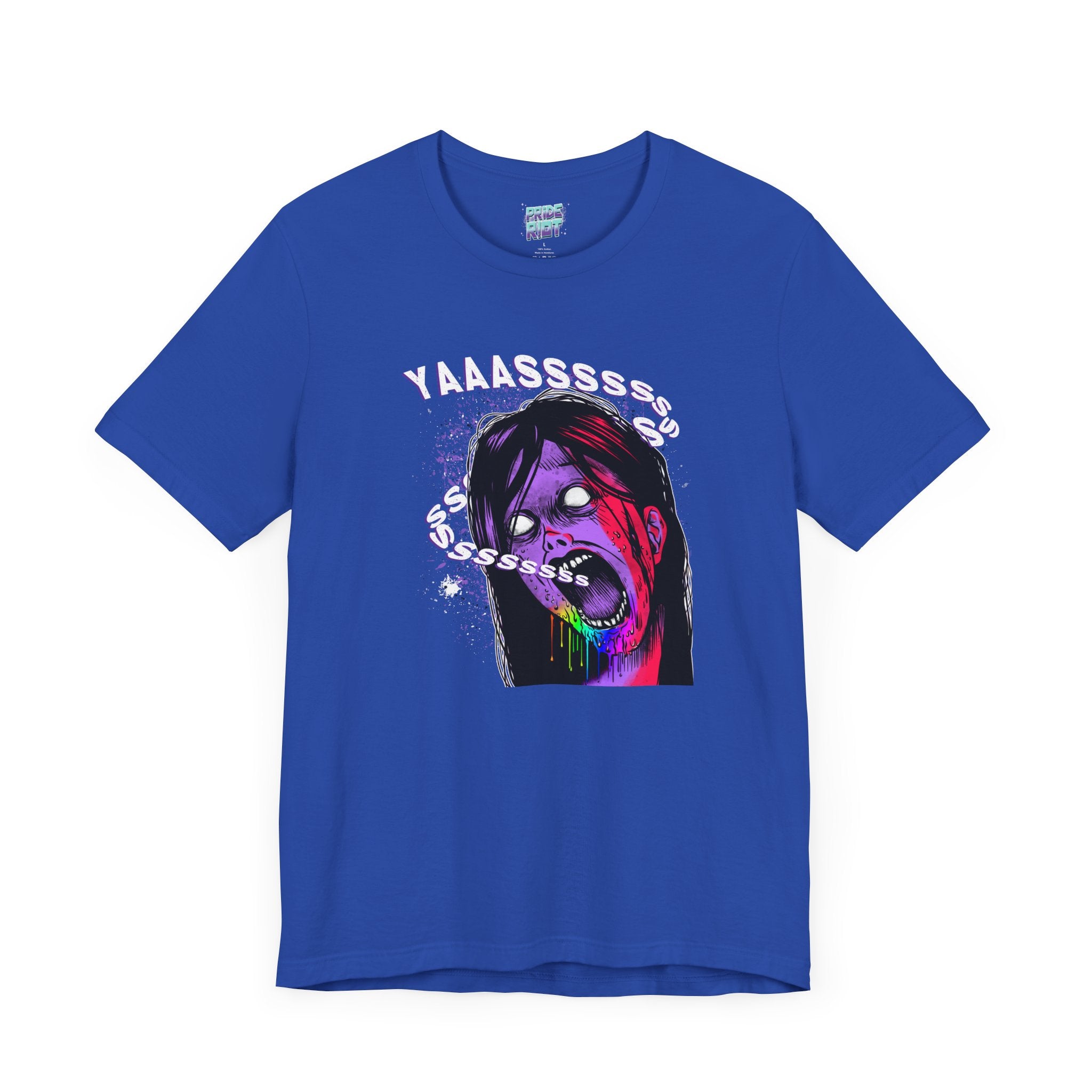YAAASSSS Zombie Ally Graphic Unisex Tee Unisex T-Shirt – Bold Queer Streetwear Graphic Tee