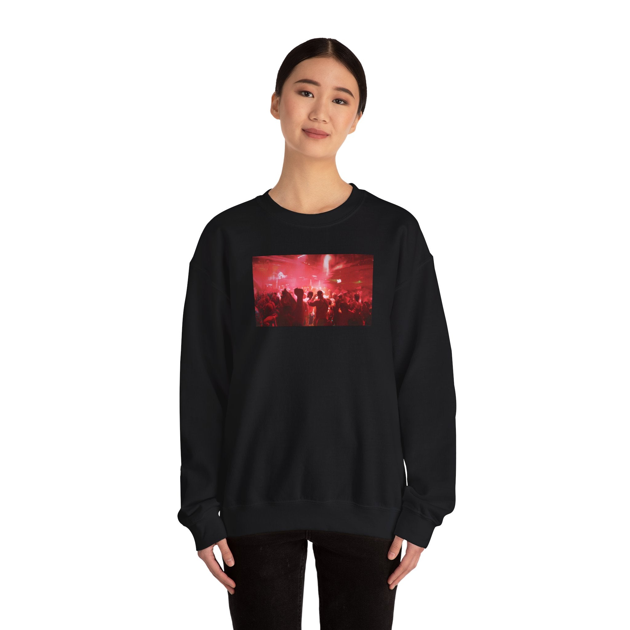 Vibrant Party Crewneck Sweatshirt Crewneck Sweatshirt – Queer Streetwear Cozy Essential