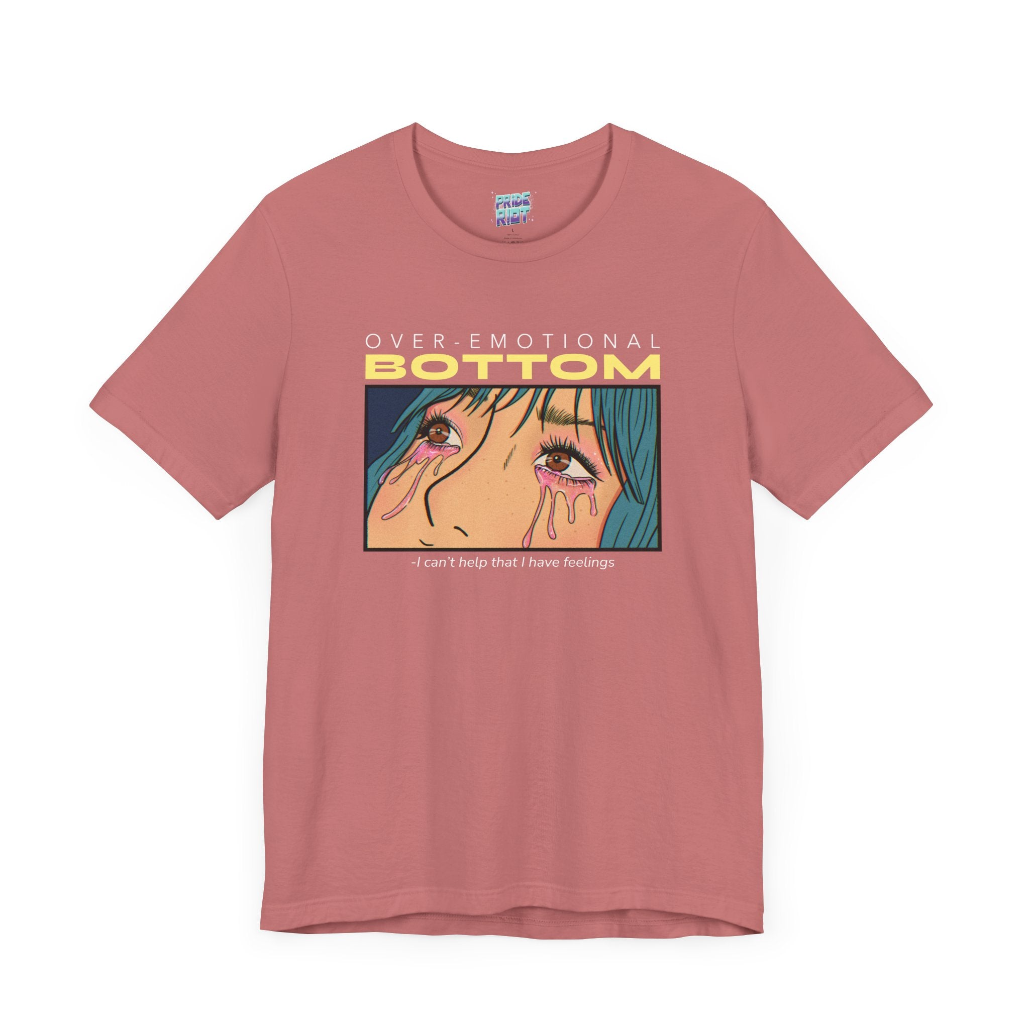 "Overemotional Bottom" Graphic T Unisex T-Shirt – Bold Queer Streetwear Graphic Tee