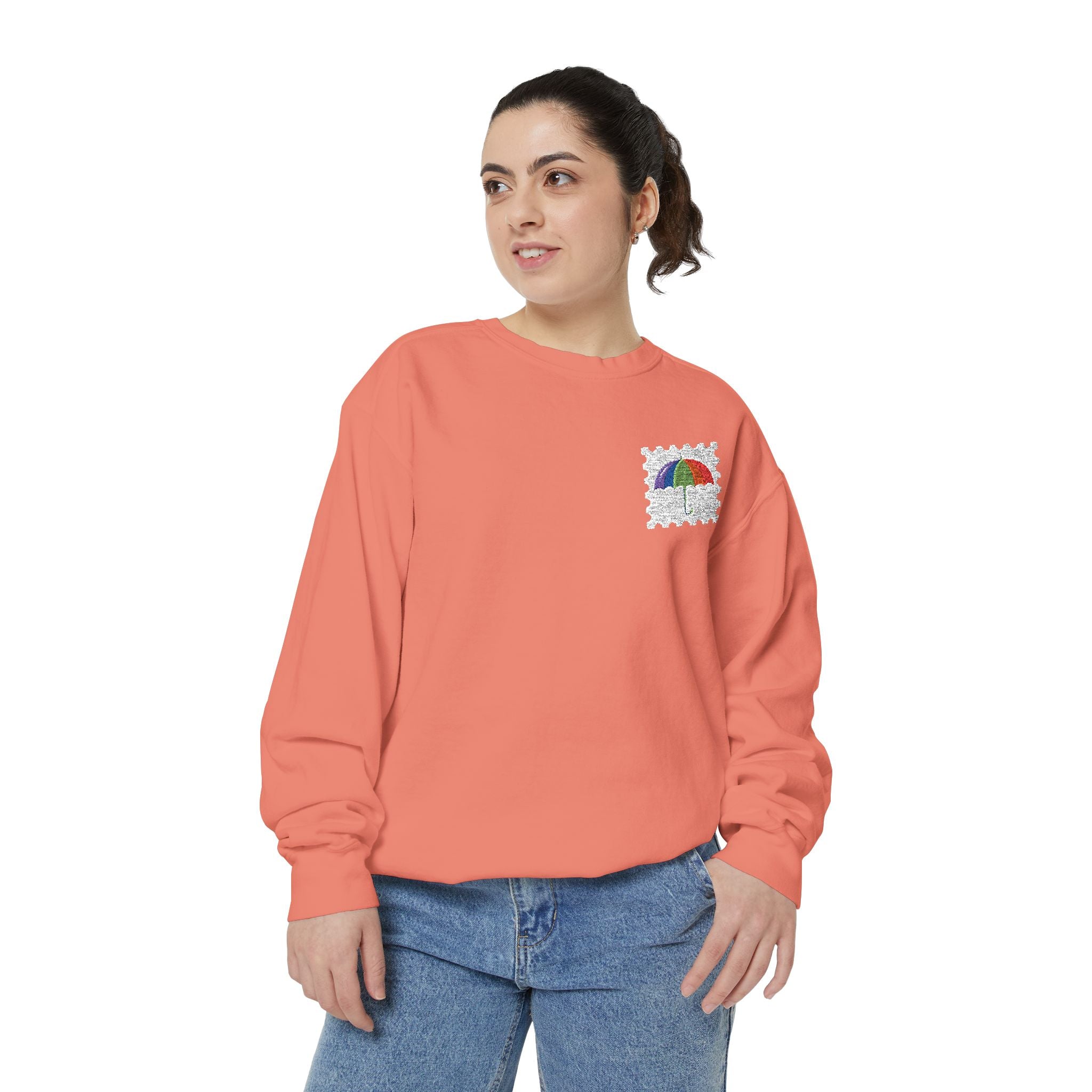 Colorful Garment Crewneck Sweatshirt – Queer Streetwear Cozy Essential
