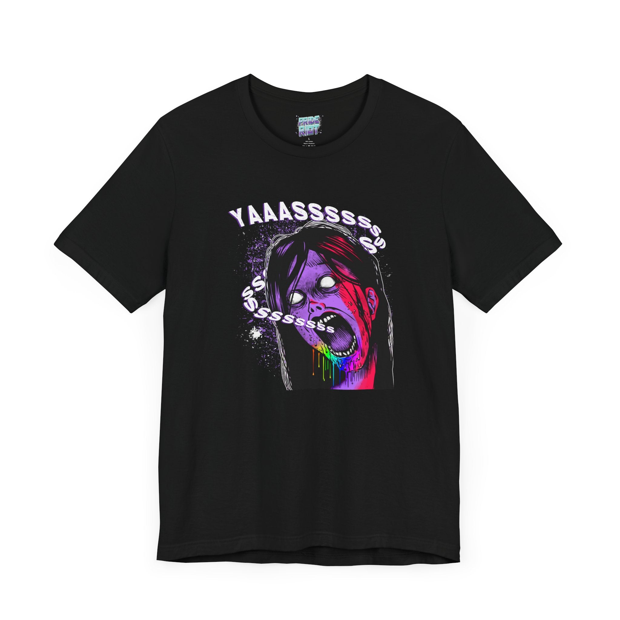 YAAASSSS Zombie Ally Graphic Unisex Tee Unisex T-Shirt – Bold Queer Streetwear Graphic Tee