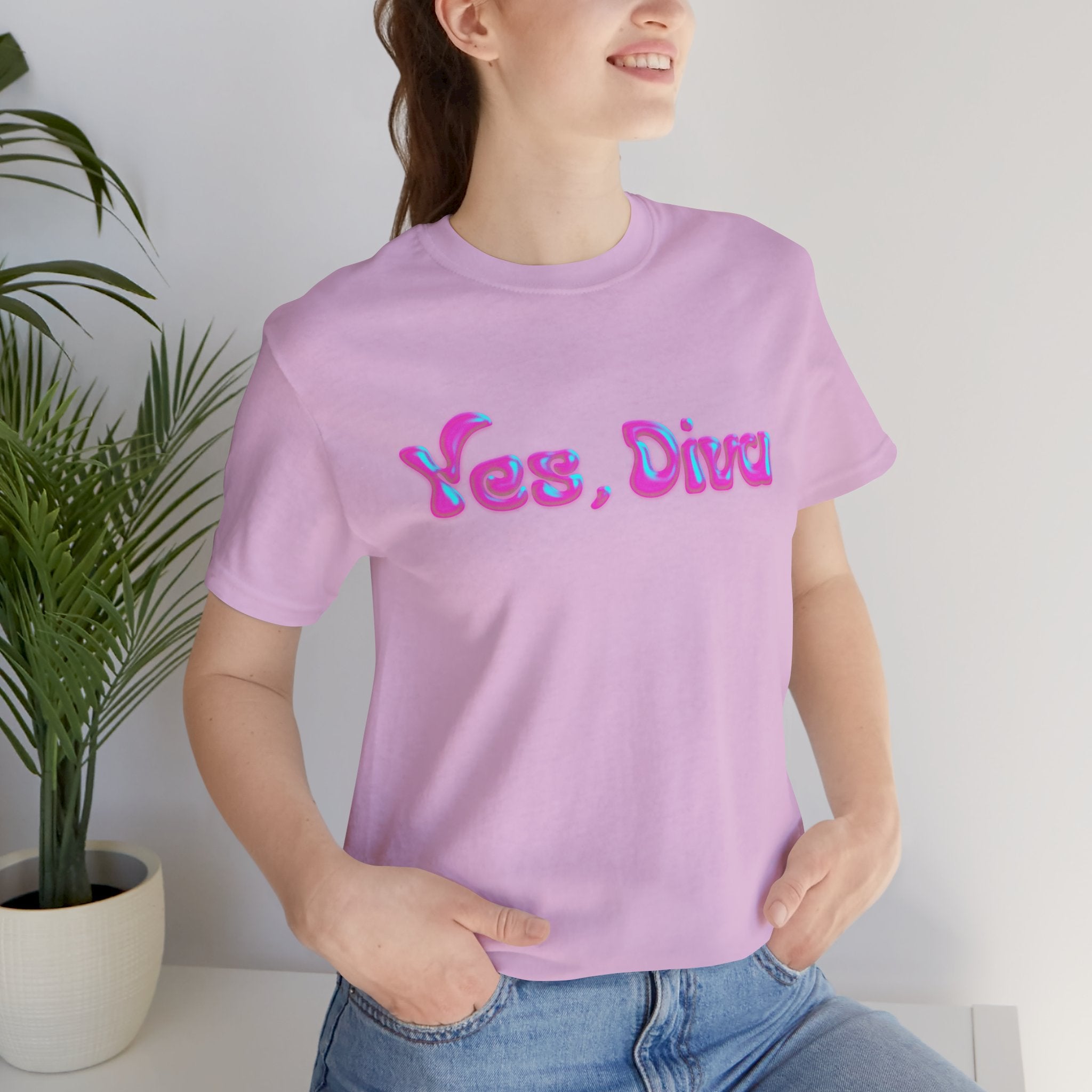 "Yes, Diva" Garment Unisex T-Shirt – Bold Queer Streetwear Graphic Tee