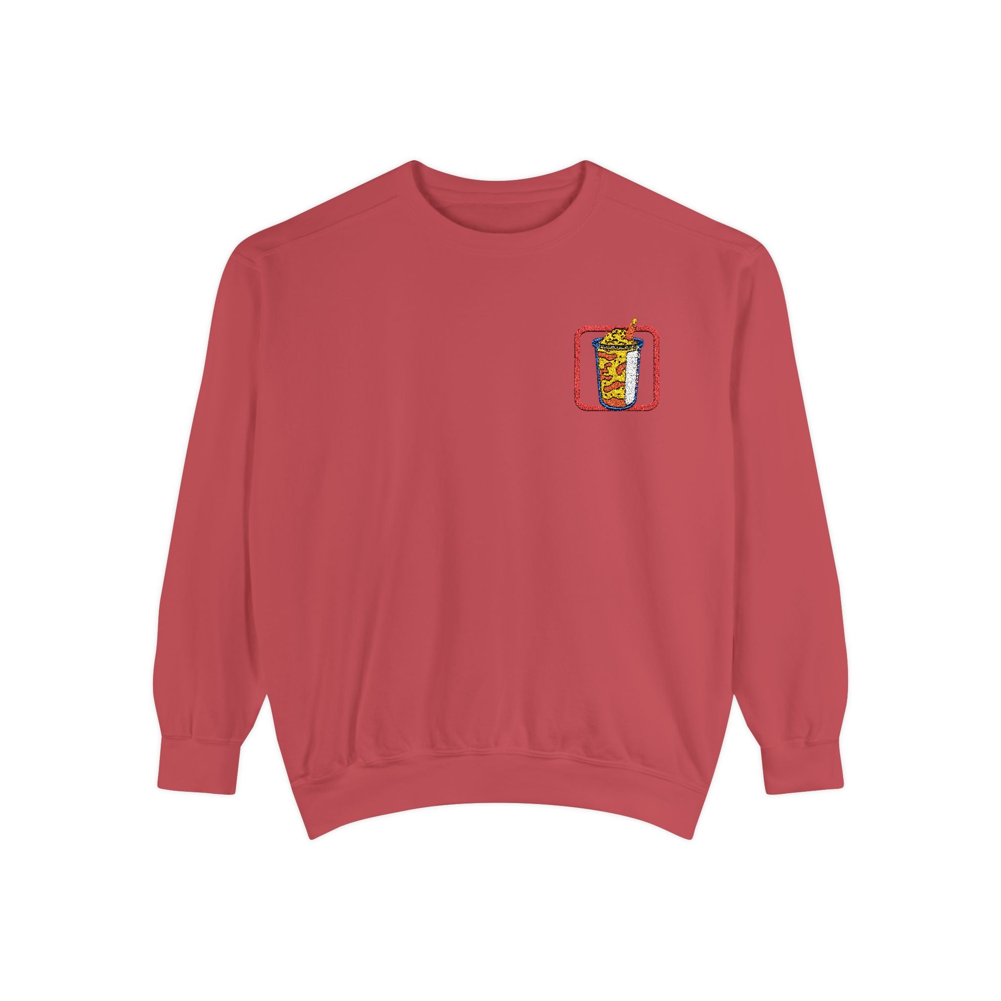 Chamoy Dreams Embroidered Sweatshirt – Spicy, Sweet, and Soft AF Crewneck Sweatshirt – Queer Streetwear Cozy Essential