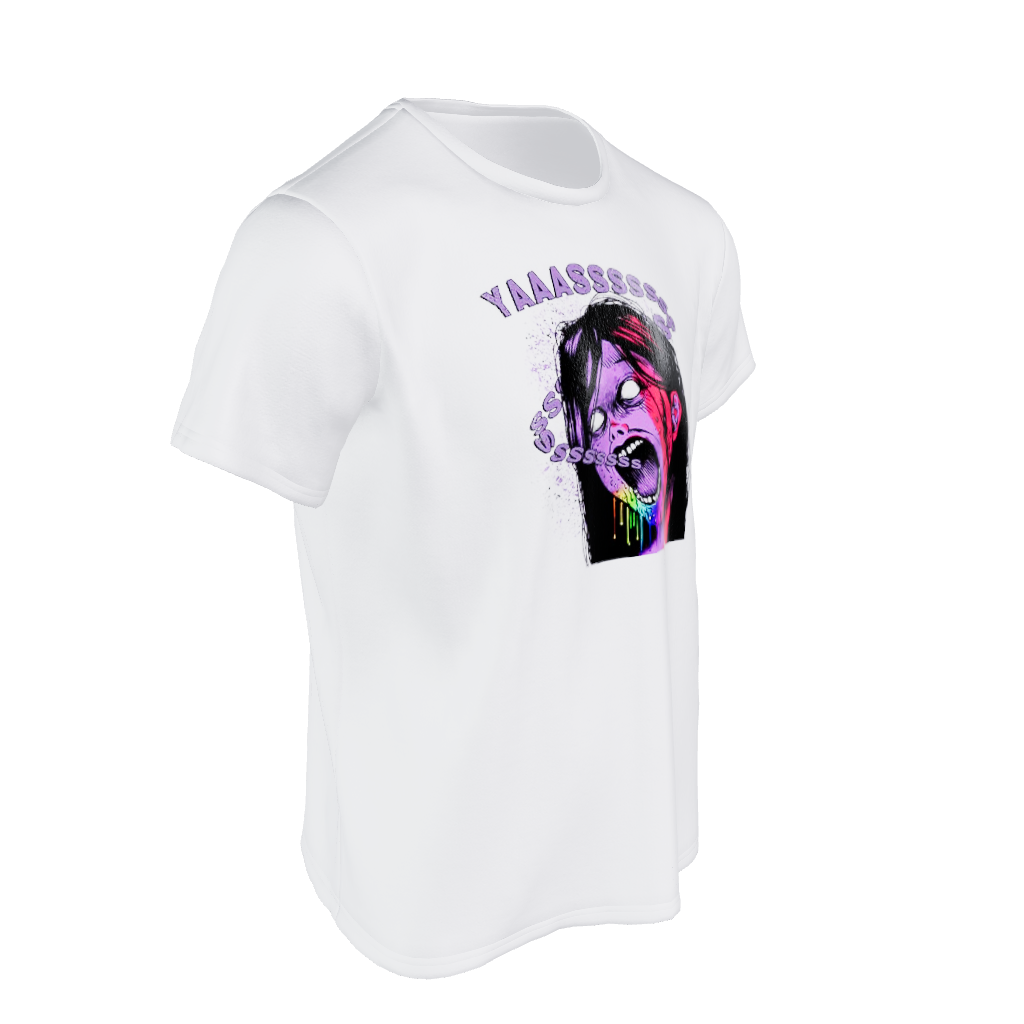 YAAASSSS Zombie Ally Graphic Unisex Tee Unisex T-Shirt – Bold Queer Streetwear Graphic Tee