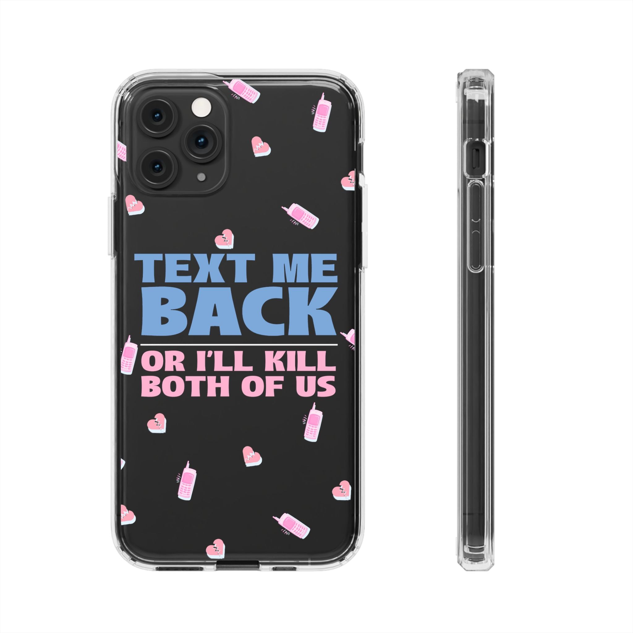 Dark Humor "Text Me Back" Phone Case – A Perfect Blend of Flirtation and Frustration Phone Case – Bold Queer Streetwear Tech Accessory