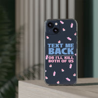 Dark Humor "Text Me Back" Phone Case – A Perfect Blend of Flirtation and Frustration Phone Case – Bold Queer Streetwear Tech Accessory