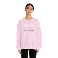 Wired Nips Sweatshirt Crewneck Sweatshirt – Queer Streetwear Cozy Essential