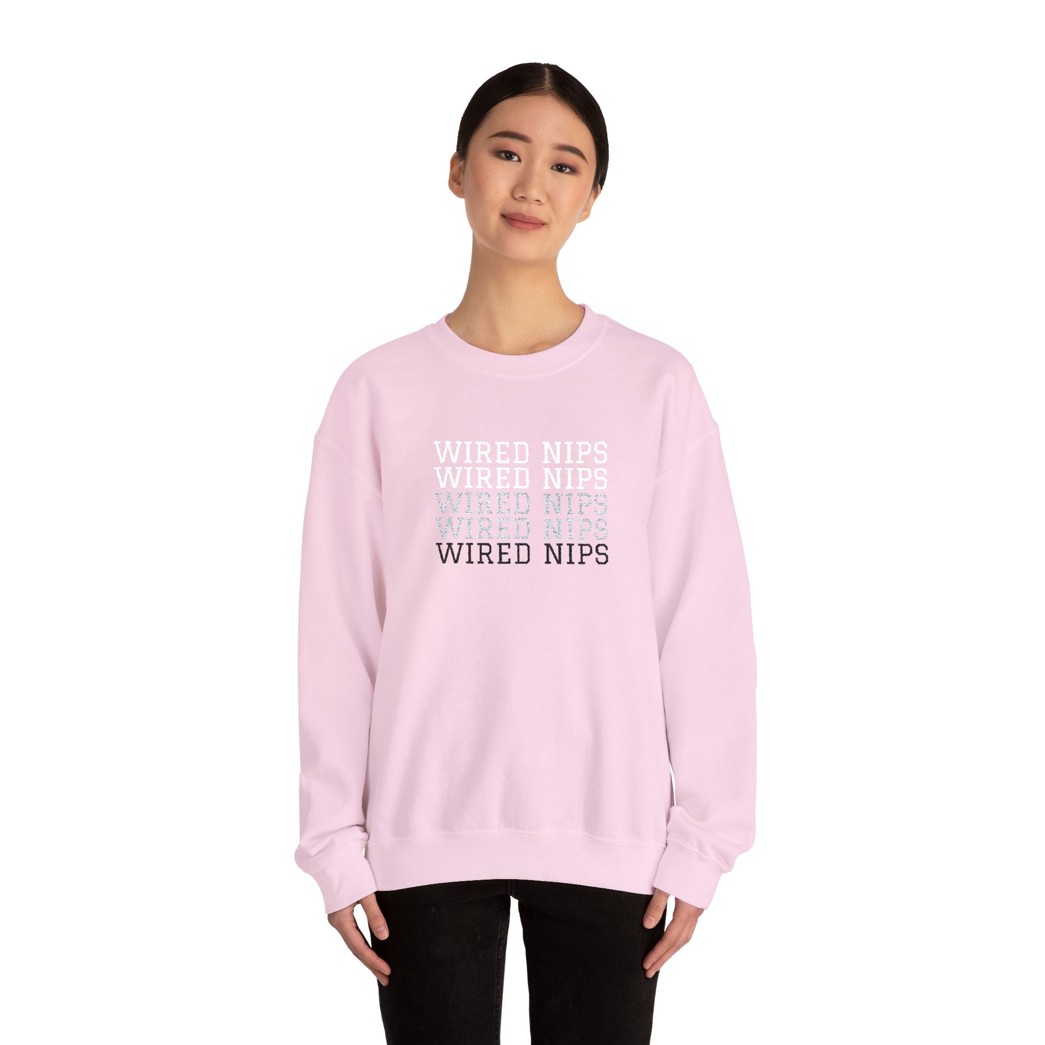 Wired Nips Sweatshirt Crewneck Sweatshirt – Queer Streetwear Cozy Essential