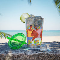 Sunsplash Tumbler, Colorful Couples Drinkware, Cute Travel Mug, Love Glassware – Bold Queer Streetwear Drinkware