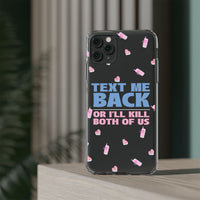 Dark Humor "Text Me Back" Phone Case – A Perfect Blend of Flirtation and Frustration Phone Case – Bold Queer Streetwear Tech Accessory