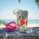 Sunsplash Tumbler, Colorful Couples Drinkware, Cute Travel Mug, Love Glassware – Bold Queer Streetwear Drinkware