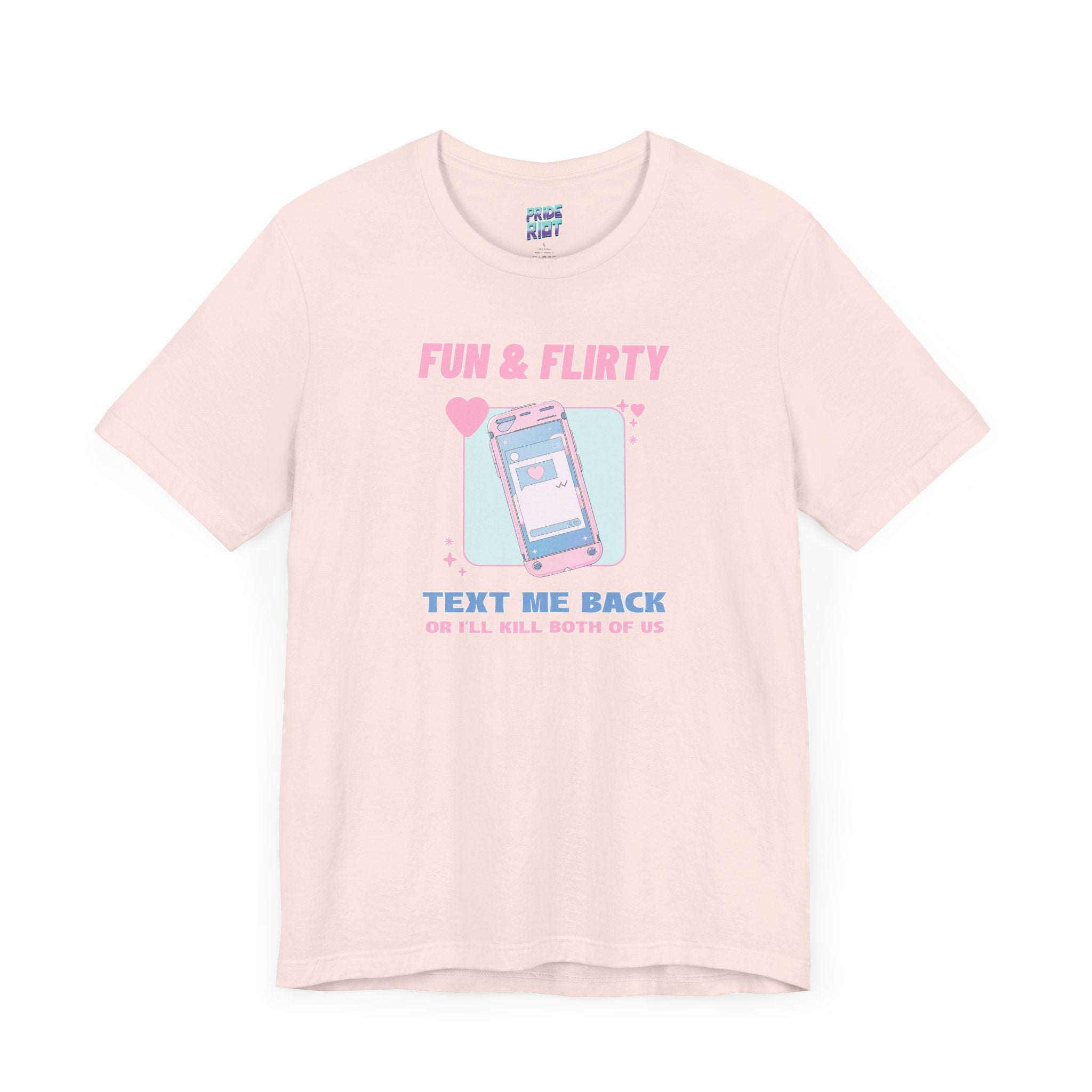 "Text me back" Humorous Relationship Texting Tee Unisex T-Shirt – Bold Queer Streetwear Graphic Tee