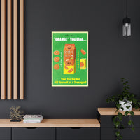 Metal Art Sign - Retro Korean Orange Juice Advertisement with Dark Humor – Club Riot Queer Streetwear