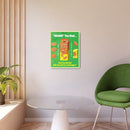 Metal Art Sign - Retro Korean Orange Juice Advertisement with Dark Humor – Club Riot Queer Streetwear