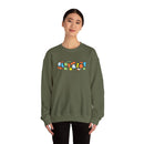 Copy of Sparkling Green Text Crewneck Sweatshirt | Casual Streetwear, Cozy Gift, Unisex Apparel, Everyday Fashion, Holiday Layering Crewneck Sweatshirt – Queer Streetwear Cozy Essential