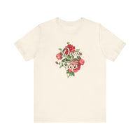 Floral Graphic V Unisex T-Shirt – Bold Queer Streetwear Graphic Tee