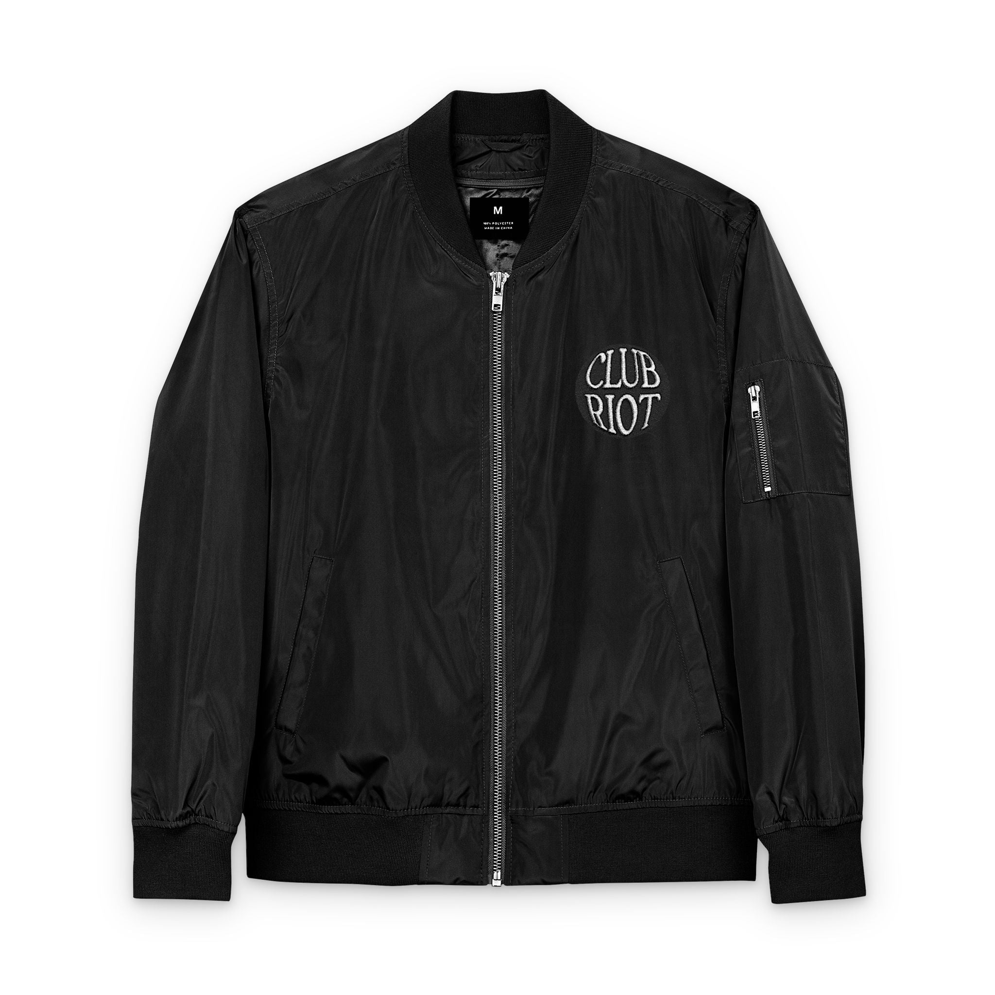 Recycled Bomber Jacket (Embroidery) – Club Riot Queer Streetwear