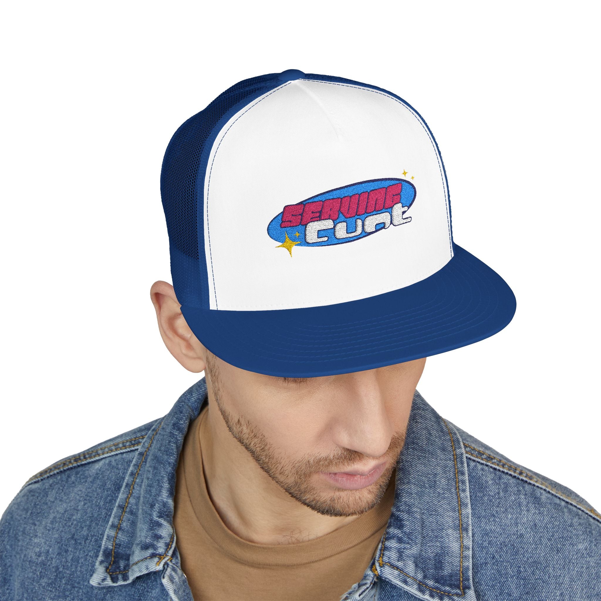 5 Panel Trucker Cap (Embroidery) Snapback Trucker Cap – Embroidered Queer Streetwear Hat