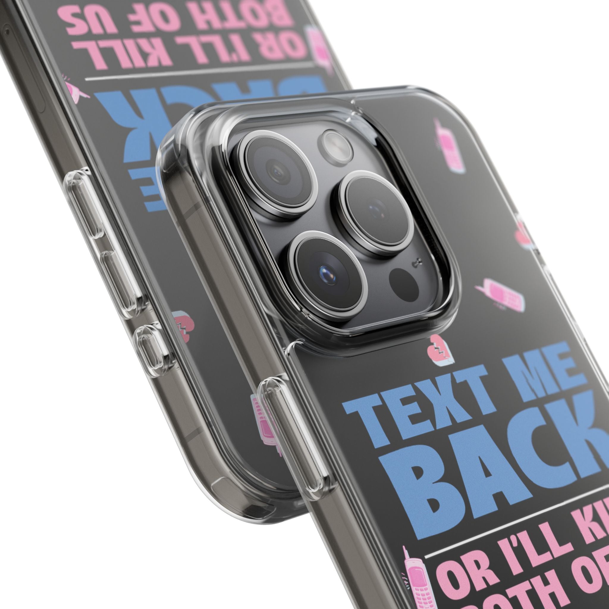 Dark Humor "Text Me Back" Phone Case – A Perfect Blend of Flirtation and Frustration Phone Case – Bold Queer Streetwear Tech Accessory