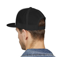 5 Panel Trucker Cap with 'We're Fucked' Embroidery, Retro Style Hat for Casual Wear, Trucking Gifts, Humorous Caps, Funny Accessory Snapback Trucker Cap – Embroidered Queer Streetwear Hat