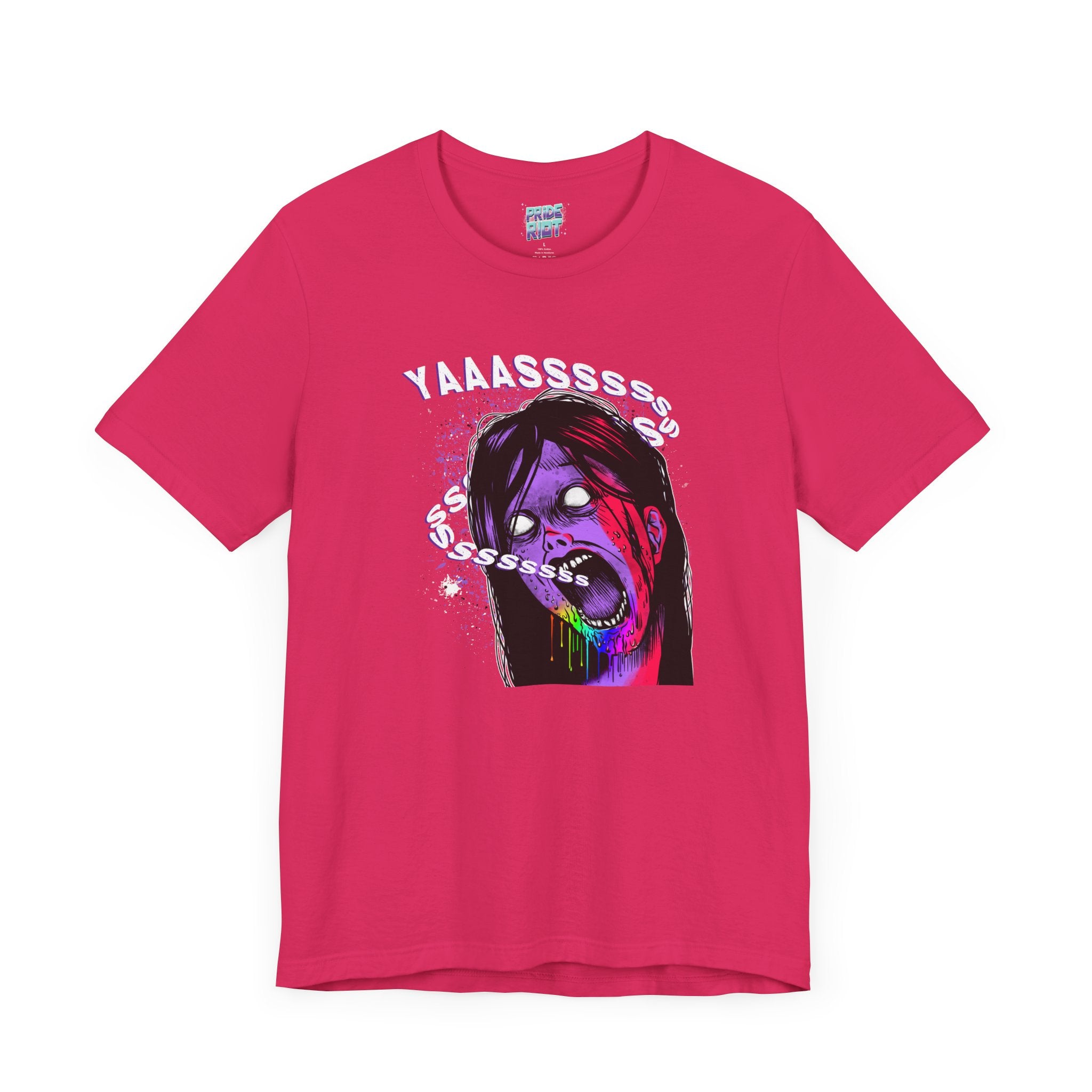 YAAASSSS Zombie Ally Graphic Unisex Tee Unisex T-Shirt – Bold Queer Streetwear Graphic Tee