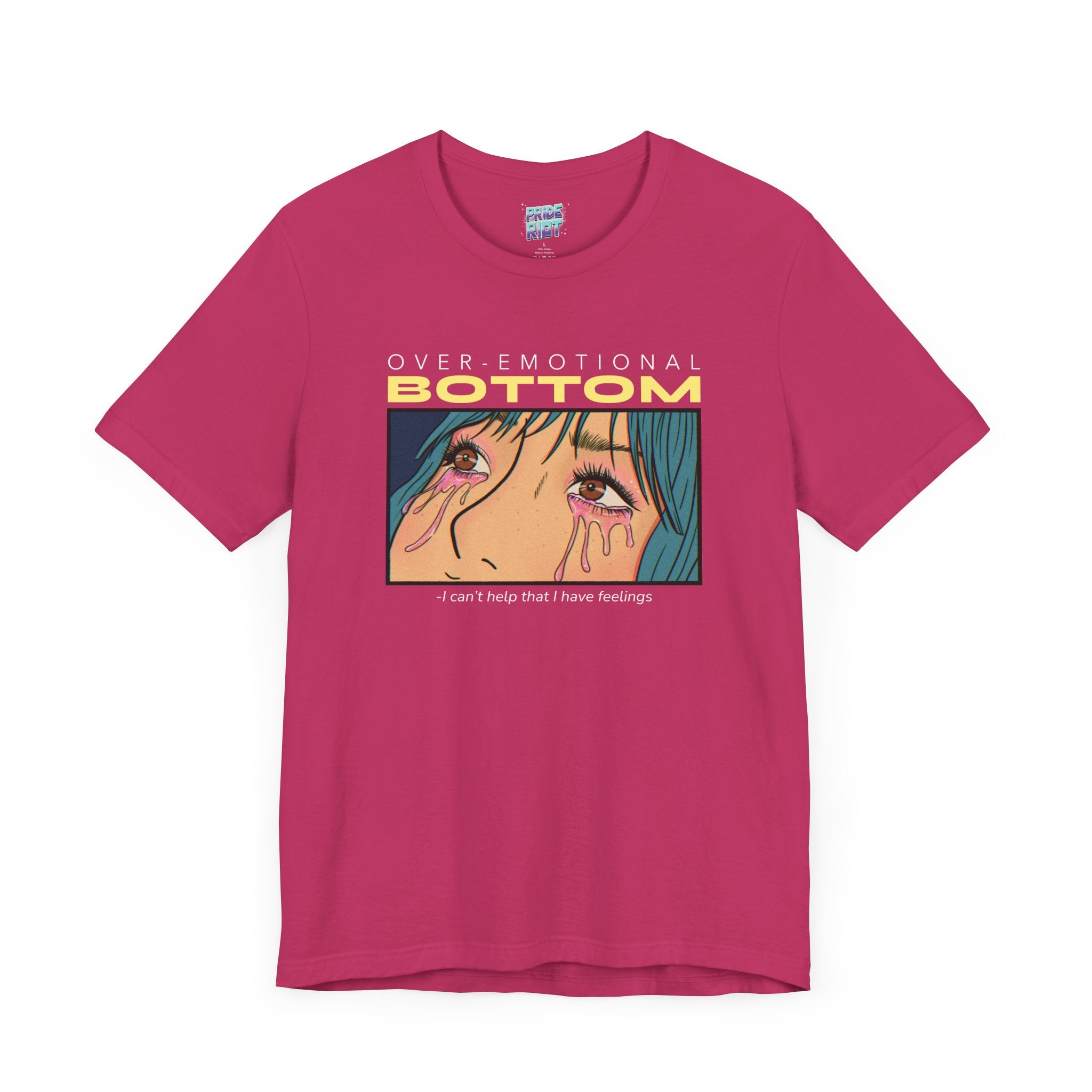 "Overemotional Bottom" Graphic T Unisex T-Shirt – Bold Queer Streetwear Graphic Tee