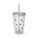 Sunsplash Tumbler, Colorful Couples Drinkware, Cute Travel Mug, Love Glassware – Bold Queer Streetwear Drinkware