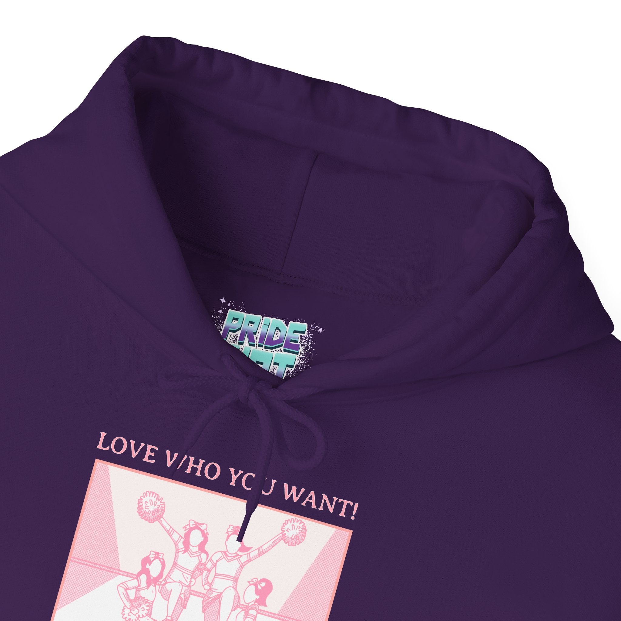 Hooded Sweatshirt 'Love Who You Want! Nothing Matters! Everyone Dies' Crewneck Sweatshirt – Queer Streetwear Cozy Essential