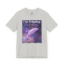 "I'm tripping the F*ck out" Surreal Dolphin Tee Unisex T-Shirt – Bold Queer Streetwear Graphic Tee