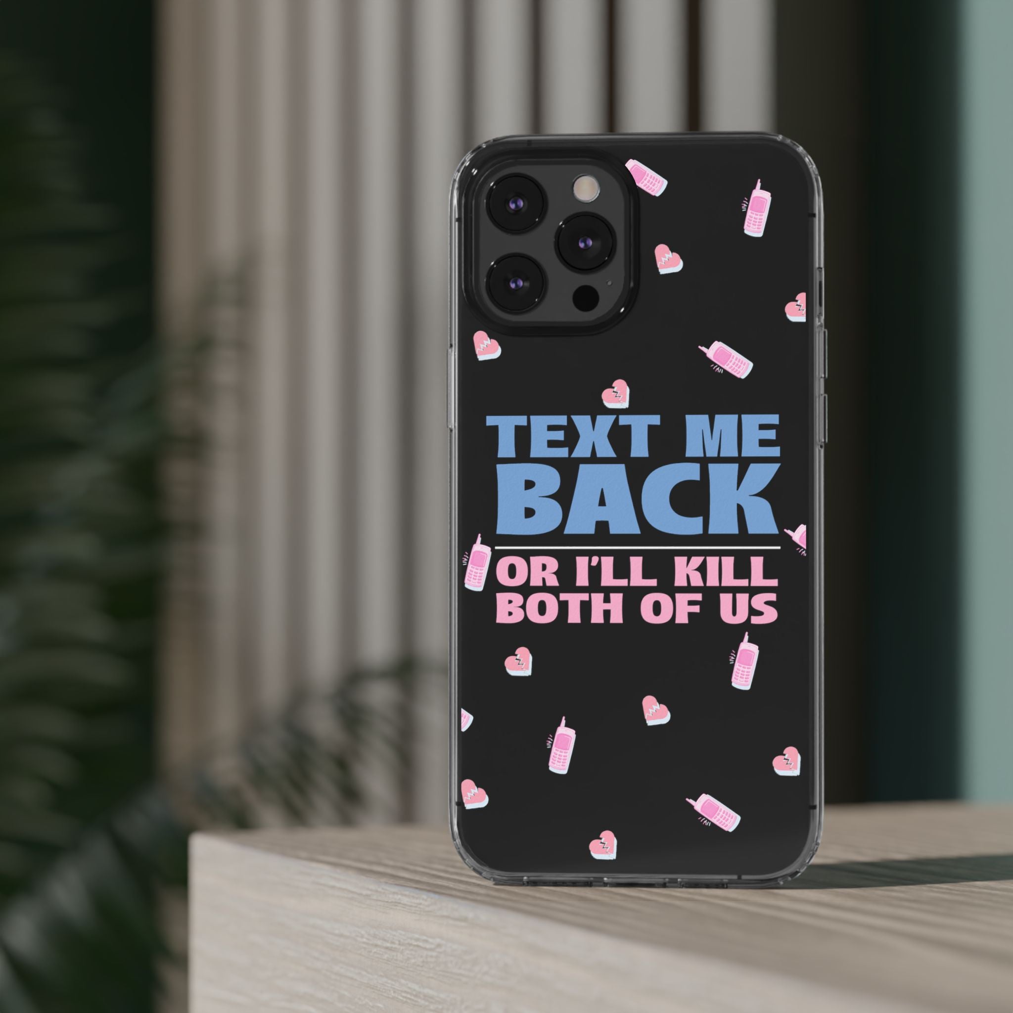 Dark Humor "Text Me Back" Phone Case – A Perfect Blend of Flirtation and Frustration Phone Case – Bold Queer Streetwear Tech Accessory