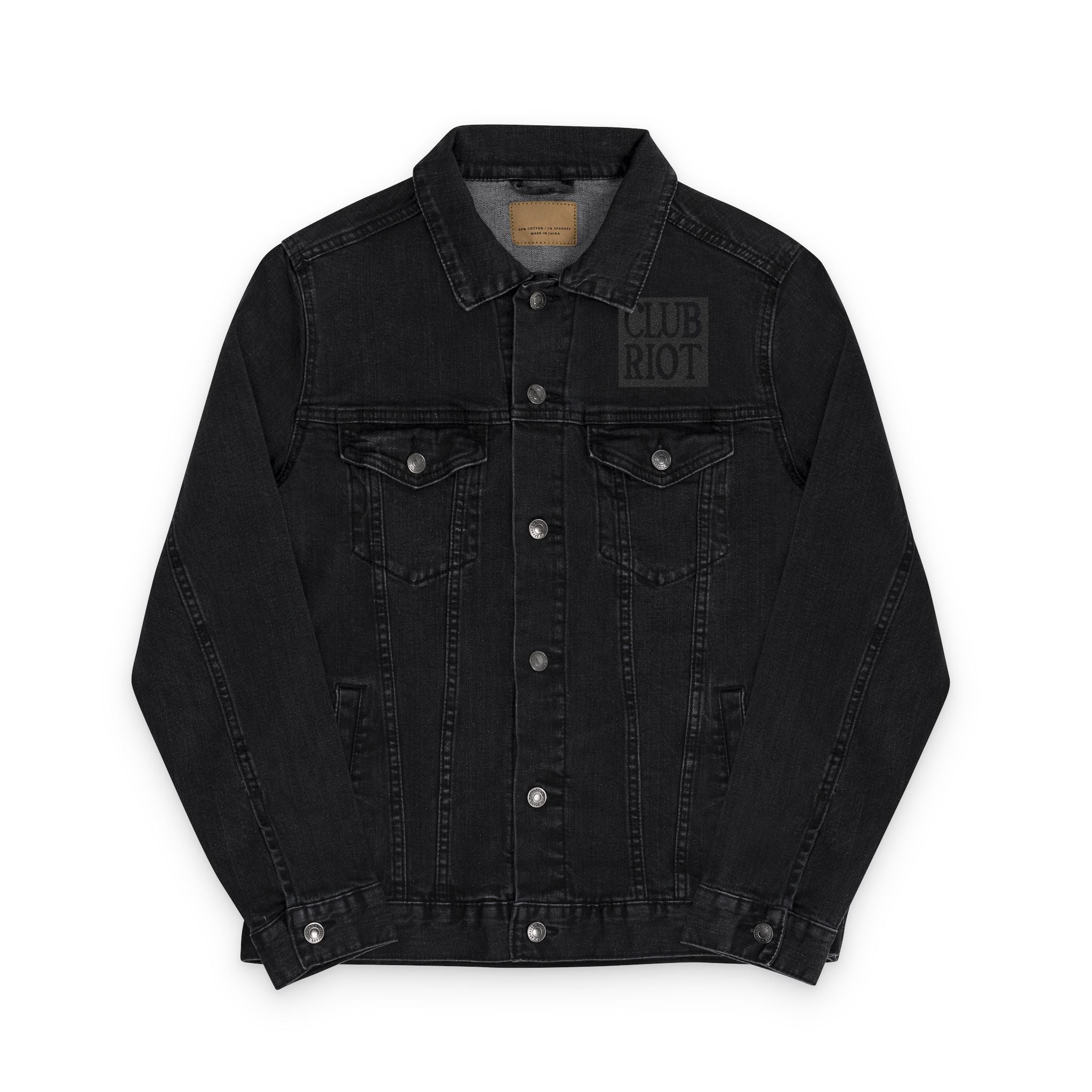 Unisex Denim Jacket (Embroidery) – Club Riot Queer Streetwear