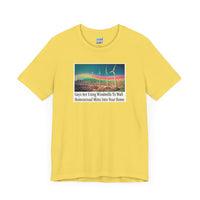 "Gays are using windmills to waft homosexual mists into your home" Tee Shirt Unisex T-Shirt – Bold Queer Streetwear Graphic Tee