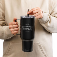 40oz Insulated Tumbler with Lid - Funny Beverage Goblin Design, Perfect for Gifts & Celebrations – Club Riot Queer Streetwear