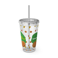 Tumbler with Korean Orange Juice Retro Ad Design, 16oz – Club Riot Queer Streetwear